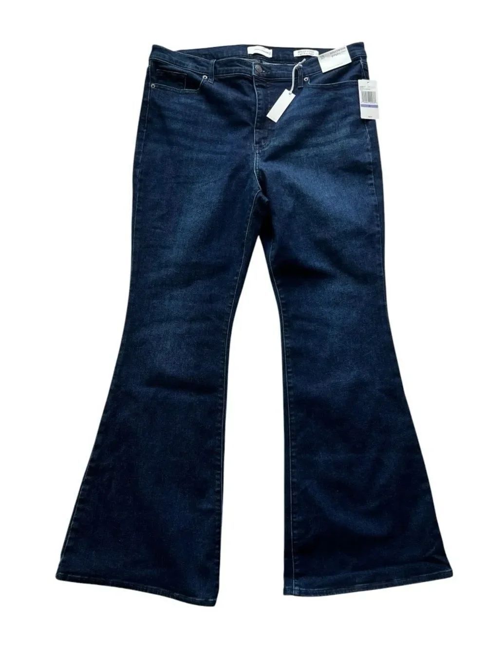 NWT Jessica Simpson Hollywood High Rise Flare  Dark Wash Bell Bottom Jeans Sz 18